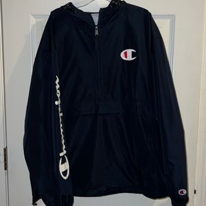 Dark blue champion rain jacket